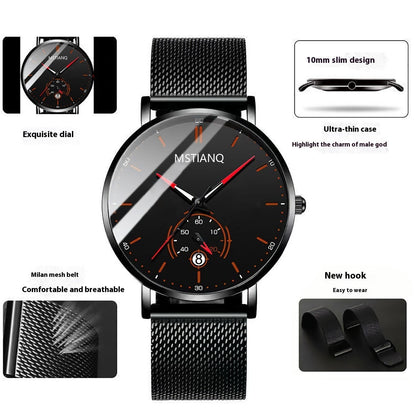 Trade Watch Stylish Black Technology Belt
