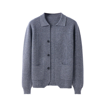 Men's Lapel Cardigan