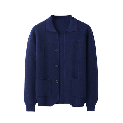 Men's Lapel Cardigan