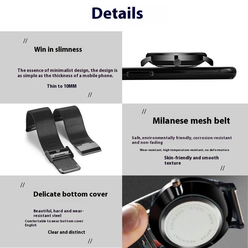 Trade Watch Stylish Black Technology Belt